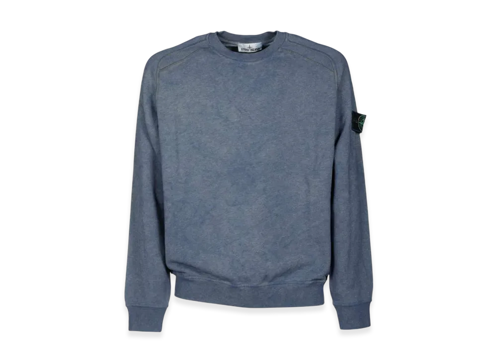 Stone Island 62290 Dust Colour Treatment Crewneck Sweatshirt - 21SS "Blue"