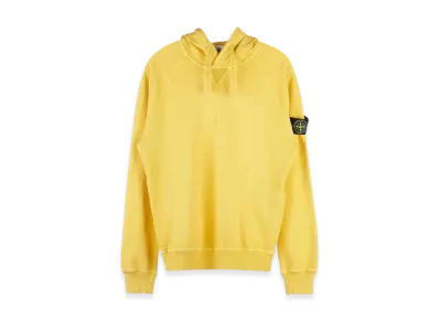 Stone Island 62160 Malfile Fleece Garment Dyed Hooded Sweatshirt - 23SS "Yellow"