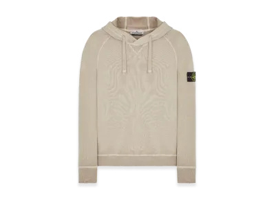 Stone Island 62160 Malfile Fleece Garment Dyed Hooded Sweatshirt - 23SS "Dove Grey"