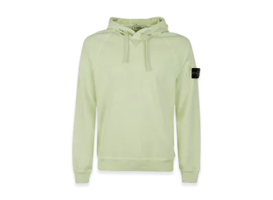 Stone Island 62160 Malfile Fleece Garment Dyed Hooded Sweatshirt - 23SS "Light Green"