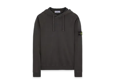 Stone Island 62160 Malfile Fleece Garment Dyed Hooded Sweatshirt - 23SS "Steel Grey"