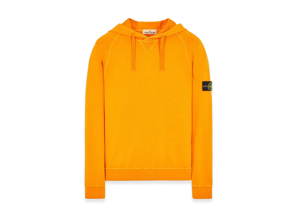 Stone Island 62160 Old Treatment Hooded Sweatshirt - 23SS "Orange"