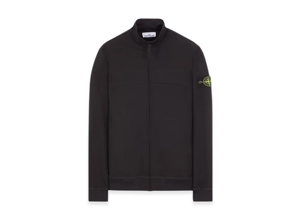 Stone Island 62153 Fleece Track Top - 24SS "Black"