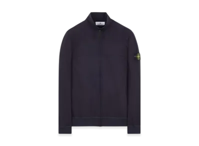 Stone Island 62153 Fleece Track Top - 24SS "Navy Blue"