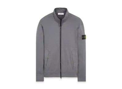 Stone Island 62050 Gauzed Cotton Jersey Garment Dyed Full Zip Up Sweatshirt - 23FW "Lead"
