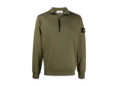 Stone Island 61951 Half Zip Sweatshirt - 21SS "Olive Green"