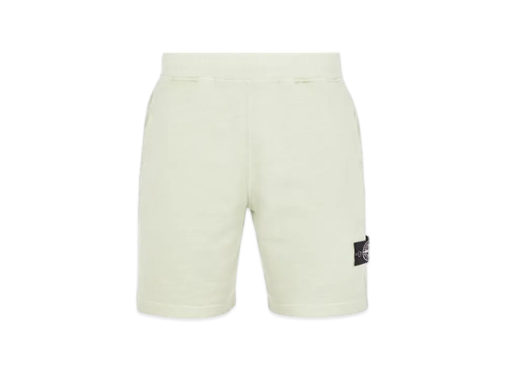 Stone Island 618T3 70% Recycled Cotton Fleece Tinto Terra Bermuda Shorts - 24SS "Pistachio Green"
