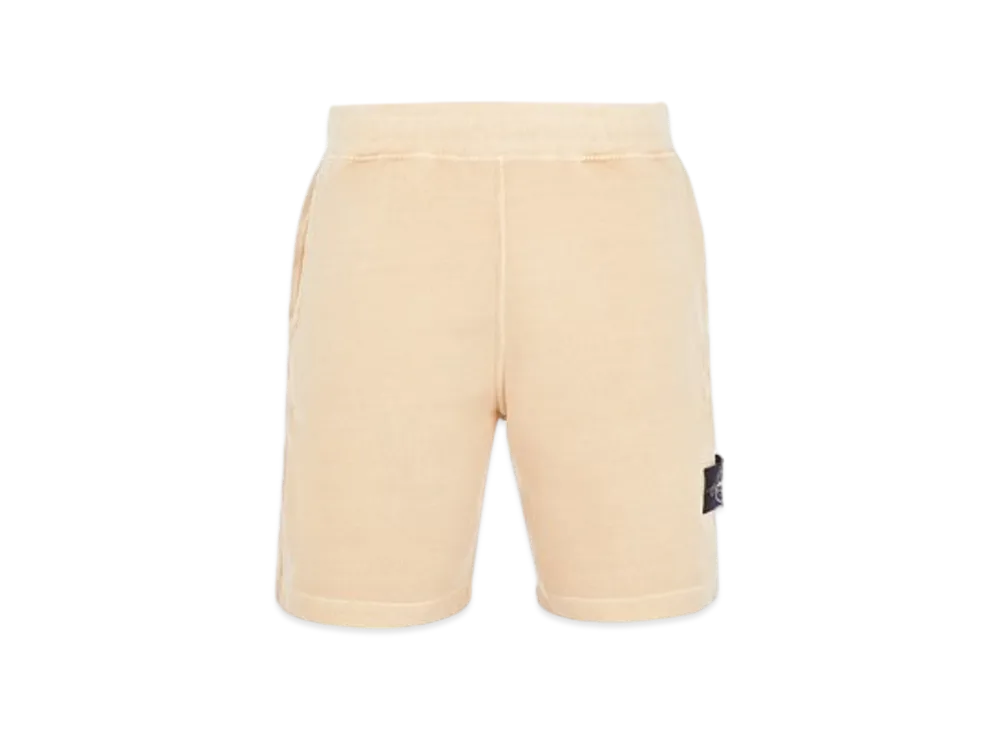 Stone Island 618T3 70% Recycled Cotton Fleece Tinto Terra Bermuda Shorts - 24SS "Ecru"