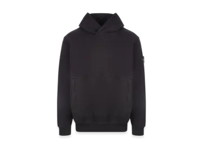 Stone Island 61820 Cotton Fleece Hooded Sweatshirt - 22FW "Black"