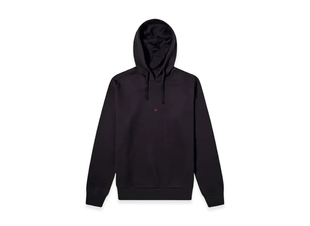 Stone Island 617X2 Marina Logo Fleece Hooded Sweatshirt - 21SS "Black"