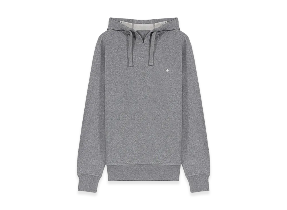 Stone Island 61651 Garment Dyed Hooded Sweatshirt - 22SS "Melange Grey"