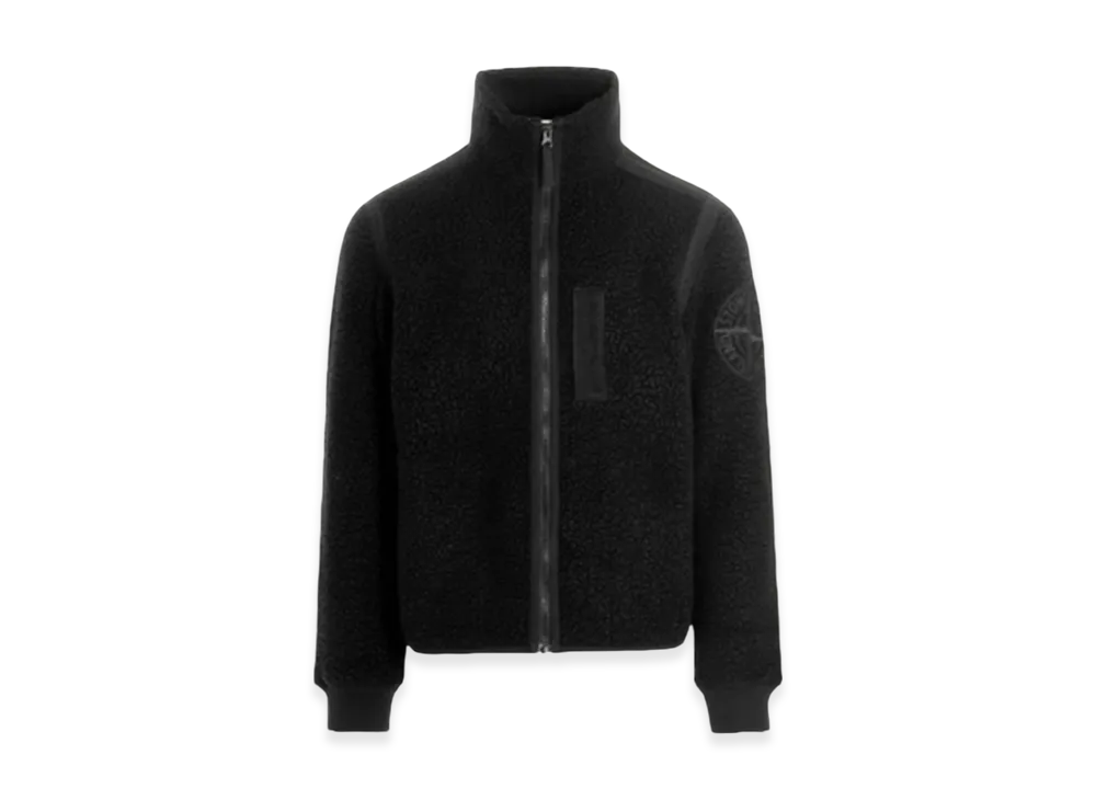 Stone Island 61441 Terry Fleece Track Top - 22FW "Black"