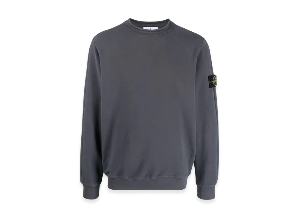 Stone Island 61352 Stretch Cotton Fleece Mock Turtleneck Sweatshirt - 23FW "Lead"