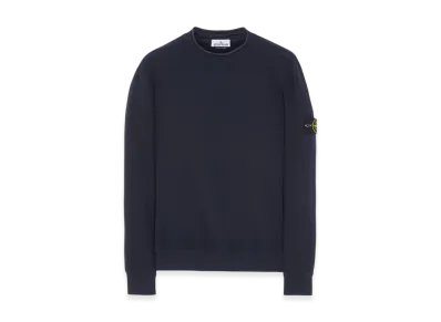 Stone Island 61352 Stretch Cotton Fleece Mock Turtleneck Sweatshirt - 23FW "Navy Blue"