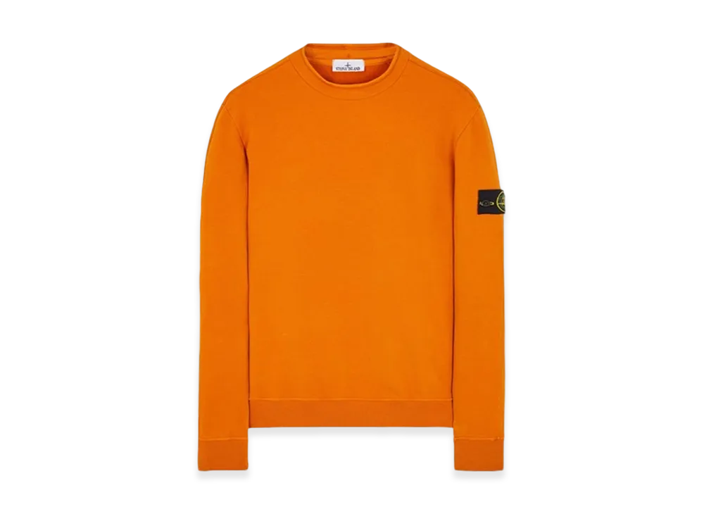 Stone Island 61352 Stretch Cotton Fleece Mock Turtleneck Sweatshirt - 23FW "Rust"