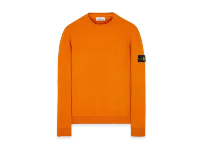 Stone Island 61352 Stretch Cotton Fleece Mock Turtleneck Sweatshirt - 23FW "Rust"