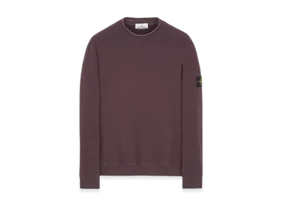 Stone Island 61352 Stretch Cotton Fleece Mock Turtleneck Sweatshirt - 23FW "Dark Burgundy"