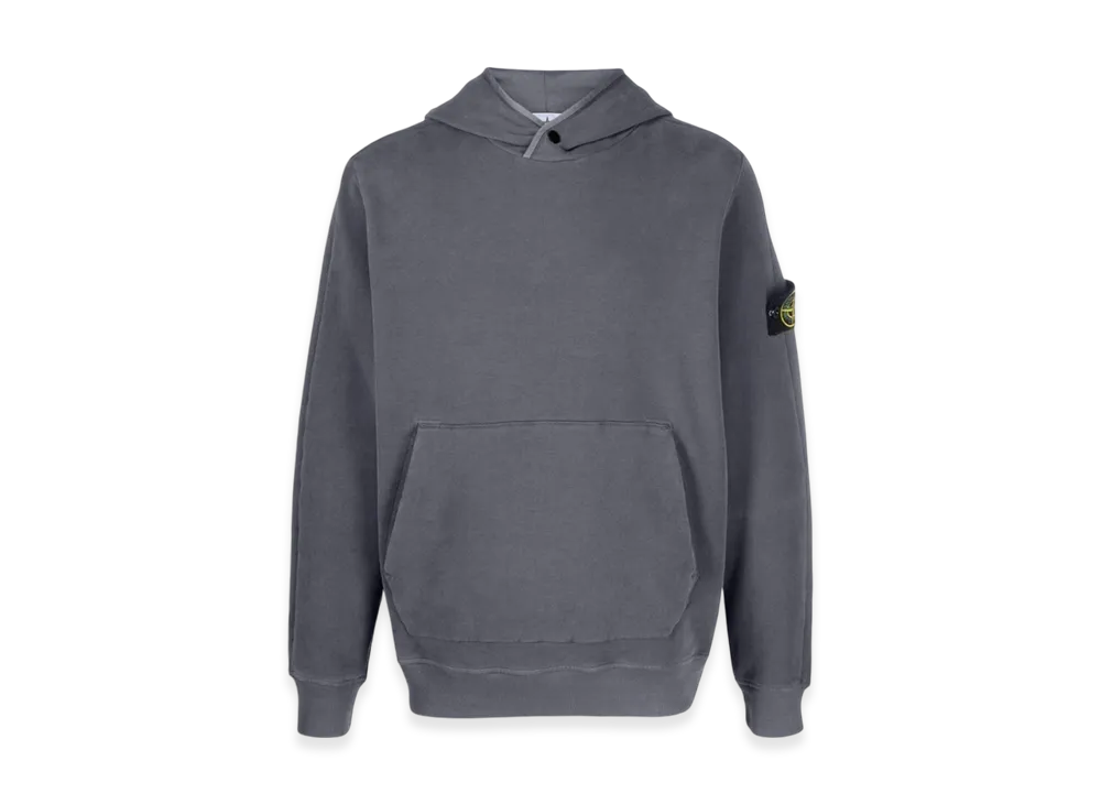 Stone Island 61252 Garment Dyed Stretch Cotton Fleece Hooded Sweatshirt - 23FW "Lead"