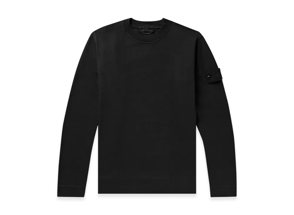 Stone Island 611F3 Ghost Piece Organic Cotton Crewneck Sweatshirt - 23SS "Black"