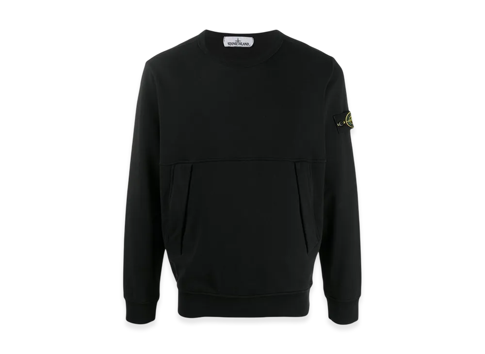 Stone Island 61151 Side Pocket Crewneck Sweatshirt - 20SS "Black"