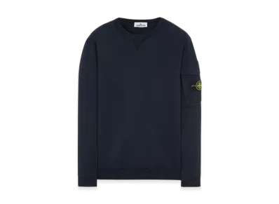 Stone Island 61151 Cotton Fleece Garment Dyed Crewneck Sweatshirt - 22SS "Navy Blue"