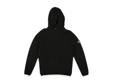 Stone Island 61051 Logo Pullover Hooded Sweatshirt - 22FW "Black"