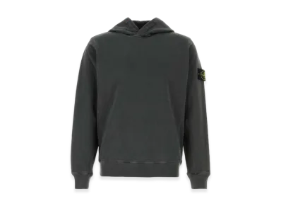 Stone Island 6100037 Malfile Fleece Old Effect Hooded Sweatshirt - 25SS "Steel Grey"