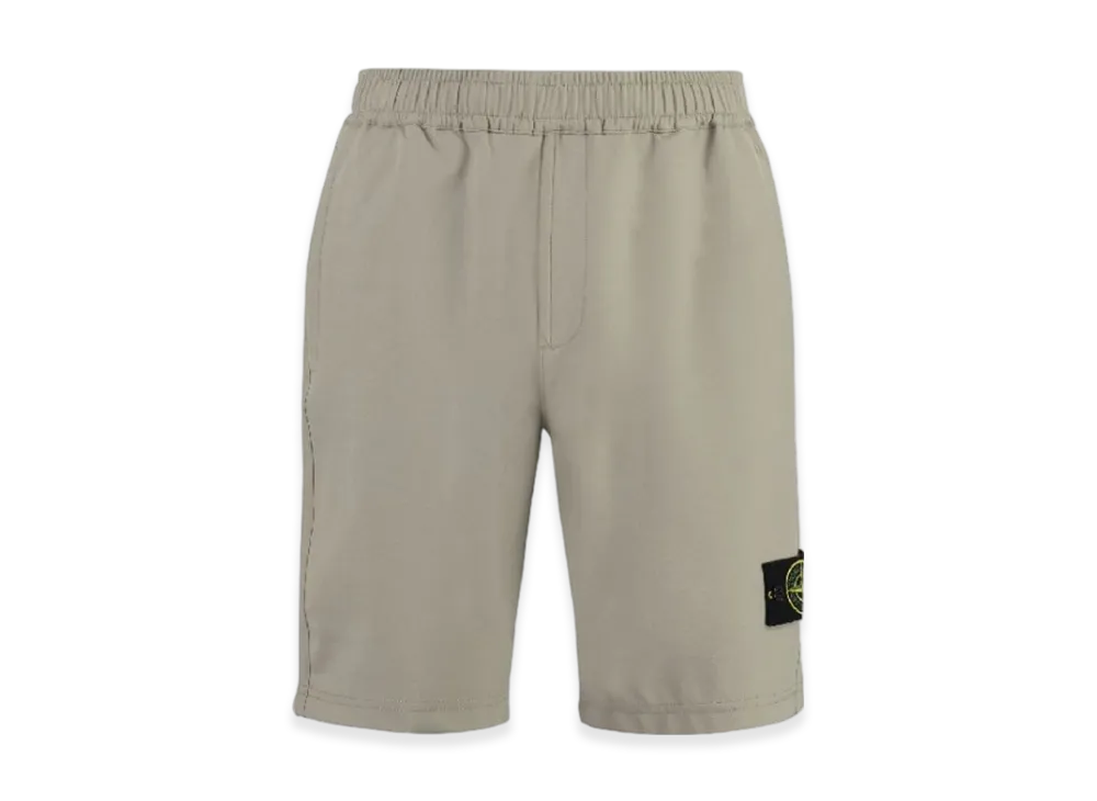 Stone Island 60853 Stretch Nylon Technical Fleece Bermuda Shorts - 23SS "Dove Grey"