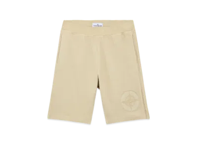 Stone Island 606M2 Heavy Cotton Jersey Relaxed Fit Bermuda Shorts - 24FW "Off White"