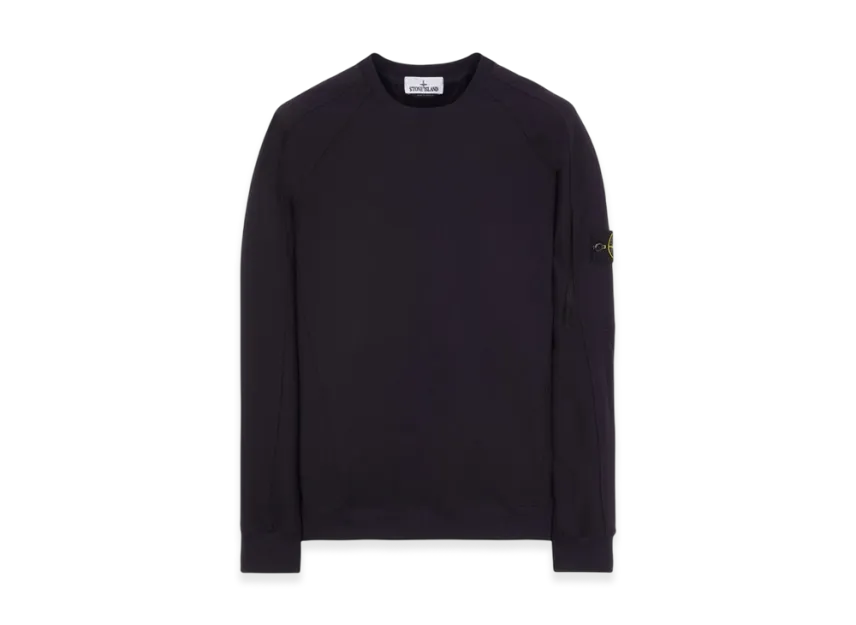 STONE |SWEATSHIRTS (60653 Stretch Nylon Technical Stone Island 60653 Nylon Technical Fleece Crewneck
