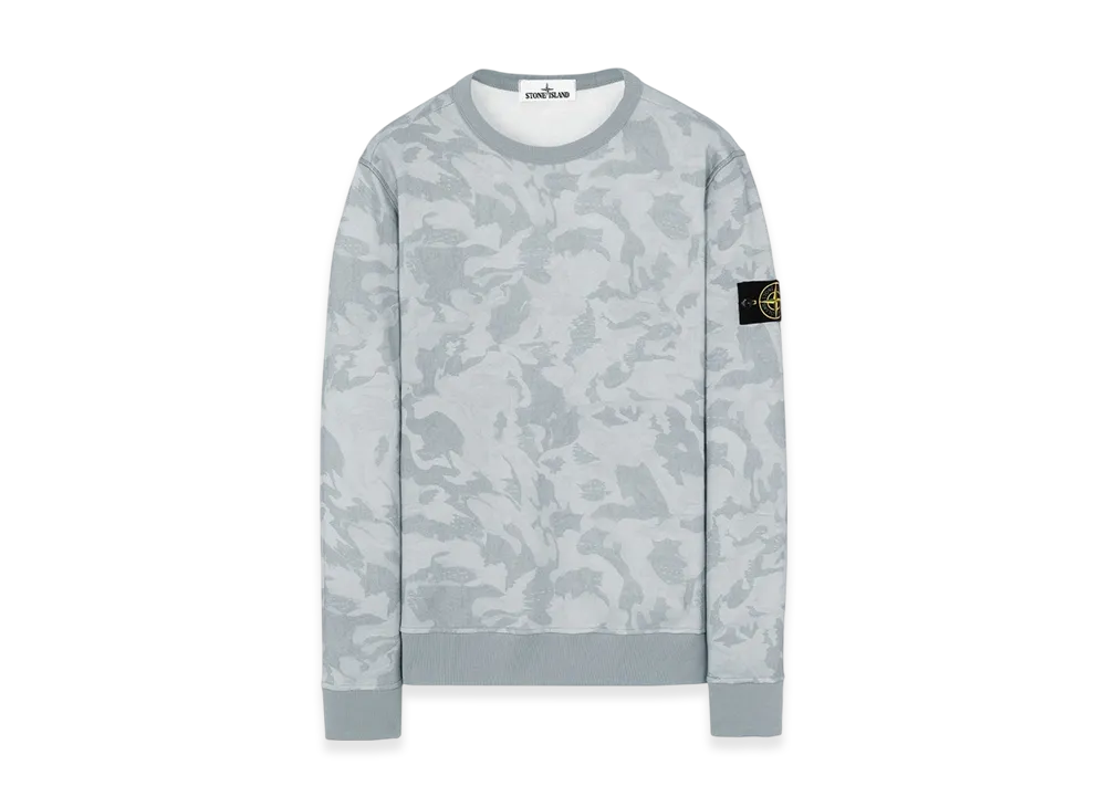 Stone Island 605E4 Big Loom Camo Sweatshirt - 20SS "Sky Blue"