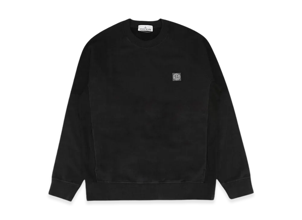 Stone Island 60252 Compass Logo Patch Sweatshirt - 24FW "Black"