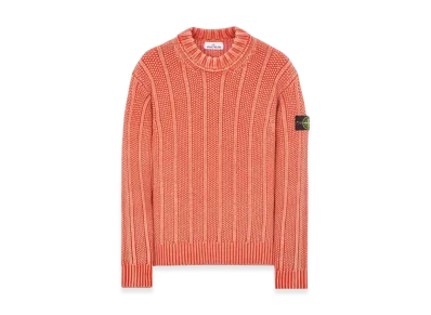 Stone Island 568T1 Dust Treatment Pure Wool Mock Turtleneck Knit - 23FW "Lobster Red"
