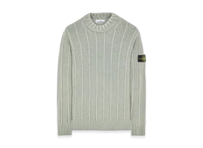 Stone Island 568T1 Dust Treatment Pure Wool Mock Turtleneck Knit - 23FW "Sage Green"