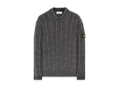 Stone Island 568T1 Dust Treatment Pure Wool Mock Turtleneck Knit - 23FW "Black"