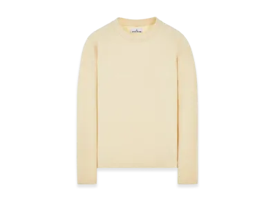 Stone Island 564A7 Pure Felted Wool Crewneck Knit - 23FW "Stucco"