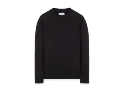 Stone Island 564A7 Pure Felted Wool Crewneck Knit - 23FW "Black"