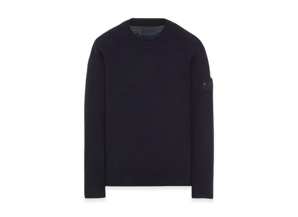 Stone Island 562FA Ghost Piece Cashmere Knit - 23FW "Navy Blue"