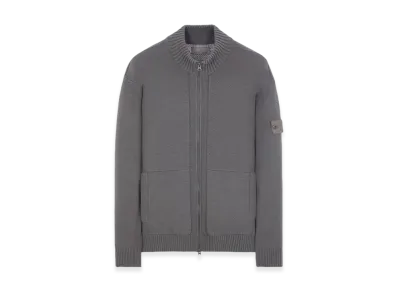 Stone Island 561FA Ghost Piece Geelong Wool Mock Neck Knit - 23FW "Dark Grey"