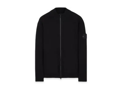 Stone Island 561FA Ghost Piece Geelong Wool Mock Neck Knit - 23FW "Black"