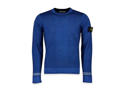 Stone Island 555A8 Fast Dye Airbrush Crewneck Knit - 20FW "Periwinkle"