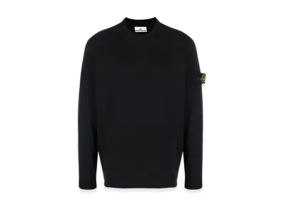 Stone Island 5510006 Logo Cotton Crewneck Sweater - 25SS "Navy Blue"