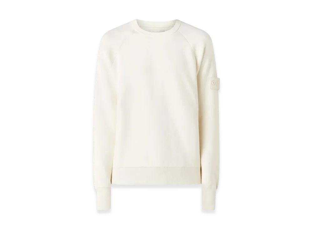 Stone Island 545FA Ghost Piece Soft Cotton Knit - 22SS "Off White"