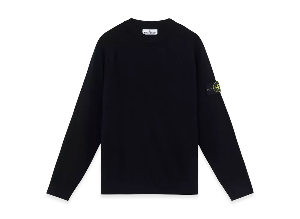 Stone Island 545B4 Light RWS Geelong Wool Loose Fit Cardigan - 24FW "Black"