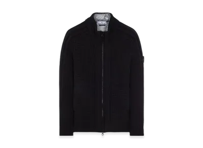 Stone Island 539D5 Garment Dyed Pure Wool President Knit - 23FW "Black"