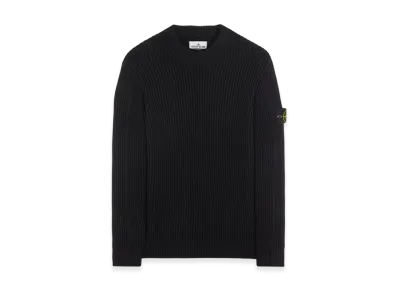 Stone Island 538C2 Full Rib Wool Knitted Sweater - 22FW "Black"