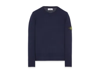 Stone Island 531B6 Geelong Wool Crewneck Knit - 23FW "Navy Blue"