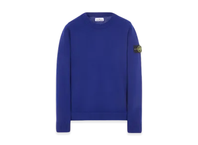 Stone Island 531B6 Geelong Wool Crewneck Knit - 23FW "Ultramarine Blue"