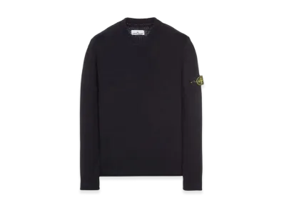 Stone Island 530A6 Cotton Nylon Crewneck Sweater - 22FW "Black"