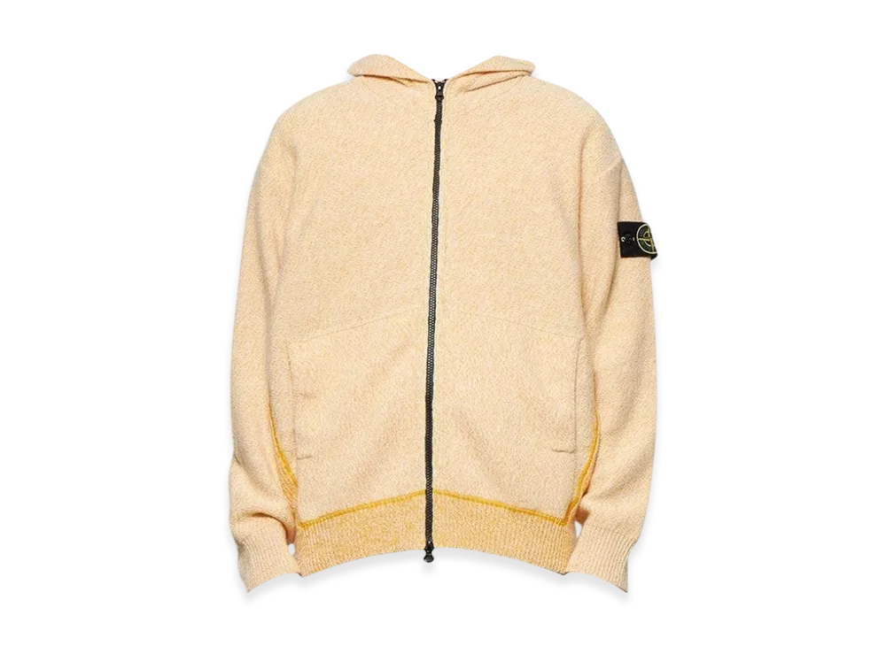Stone Island 528C7 Hooded Cardigan Knit - 22FW "Yellow"